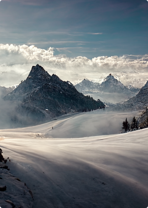 瑞士阿爾卑斯山的原始風景